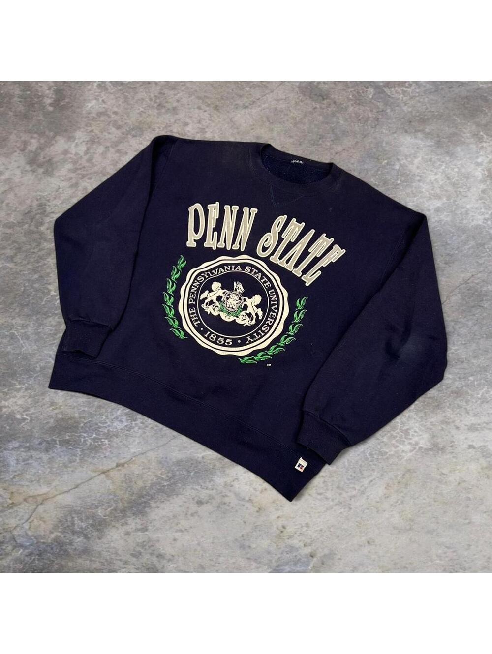 90s Russell Athletic Penn State navy crewneck sweatshirt #college #sweatshirt